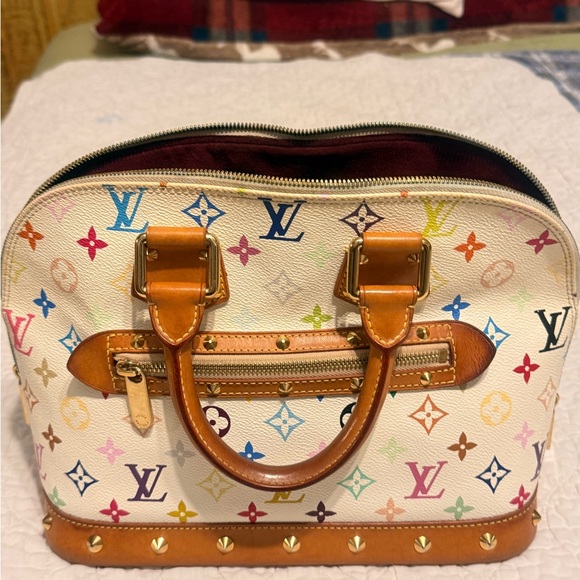 Louis Vuitton Colorful Monogram Satchel - Picture 4 of 16